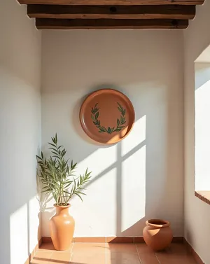 El Boyaması Duvar Tabağı