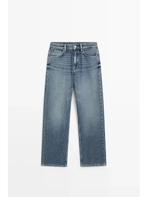 Straight Fit Yüksek Bel Jean