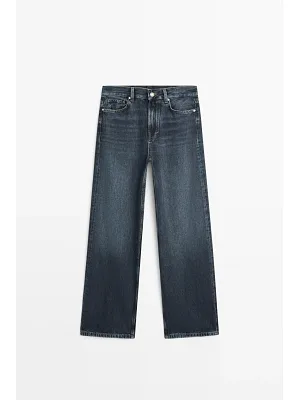 Koyu Yıkama Straight Jean
