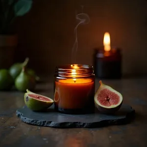 İncir Yaprağı Soya Mum